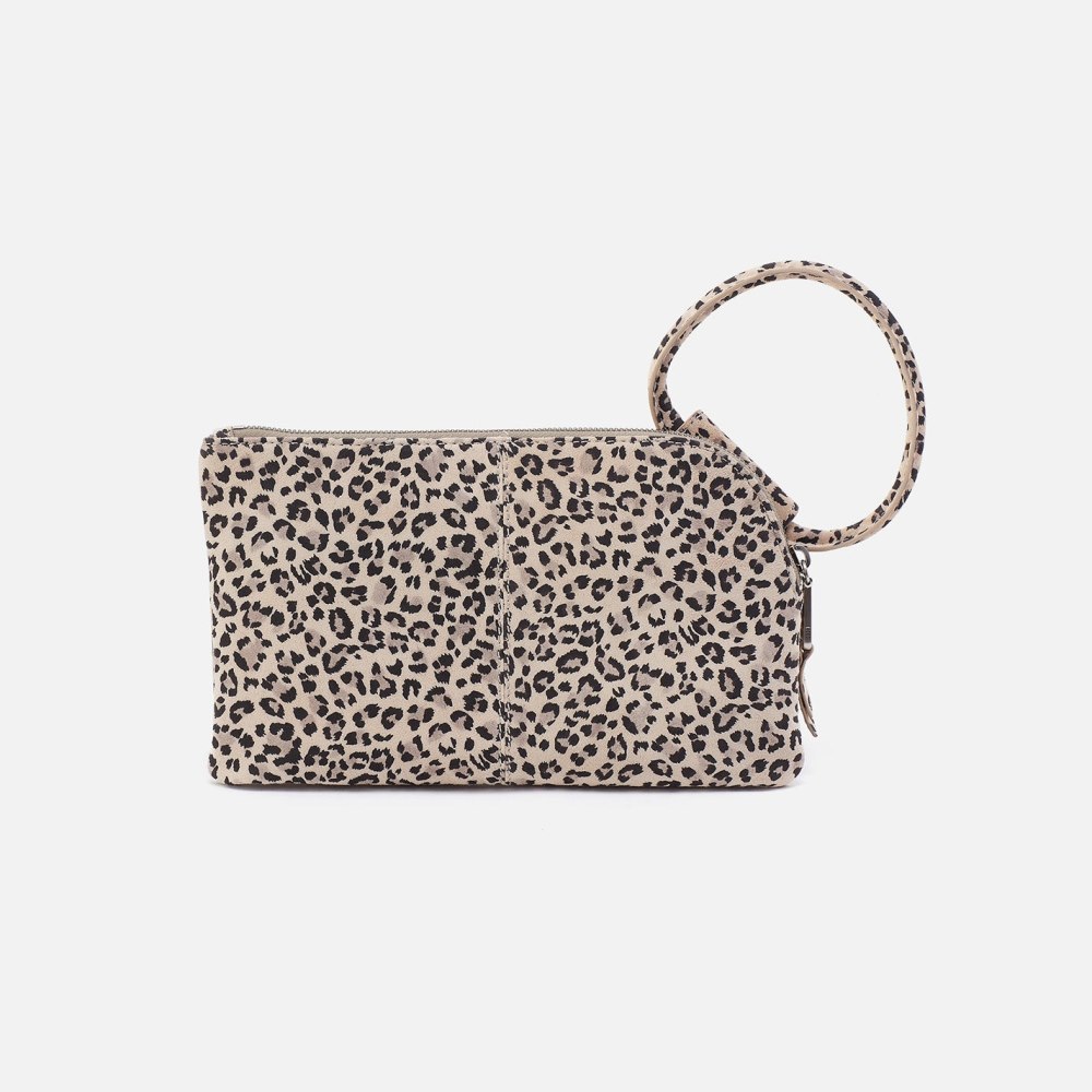 Hobo | Sable Wristlet in Printed Leather - Mini Leopard