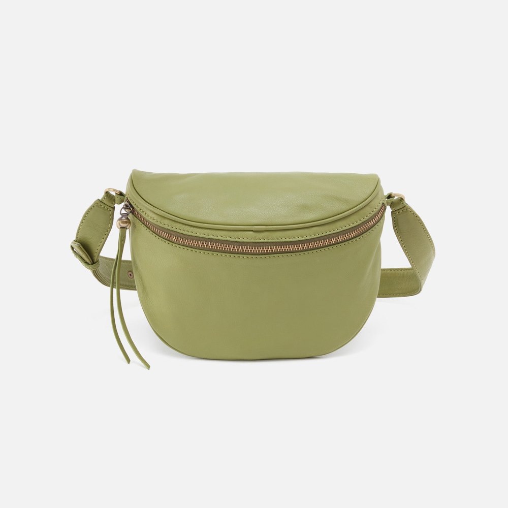 Hobo | Juno Belt Bag in Soft Leather - Leaf