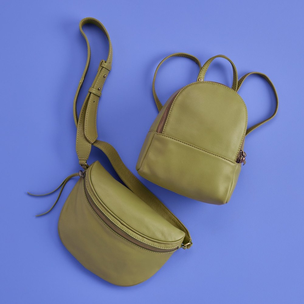 Hobo | Juno Belt Bag in Soft Leather - Leaf