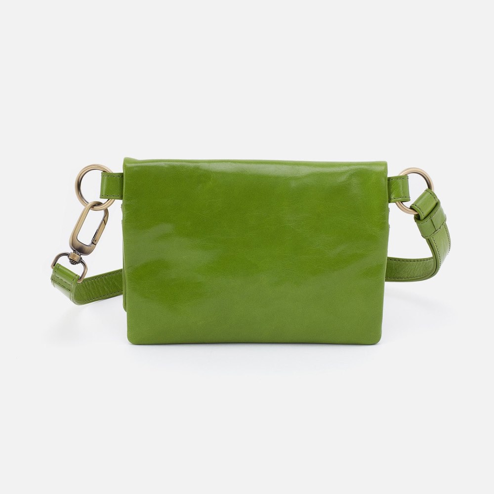 Hobo | Winn Belt Bag in Polished Leather - Garden Green