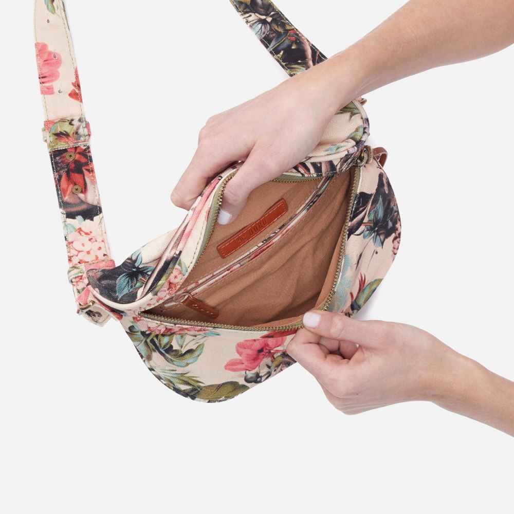 Hobo | Juno Belt Bag in Cotton Canvas - Botanical Floral