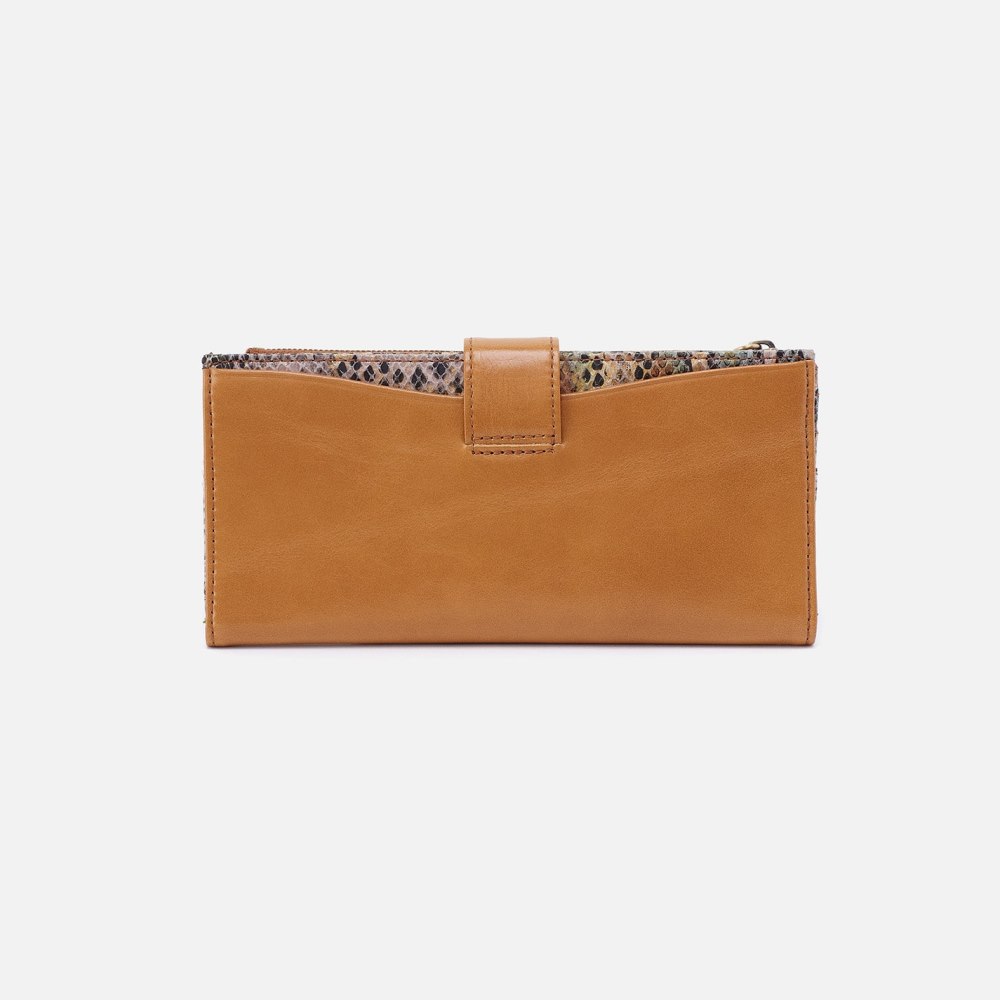 Hobo | Max Continental Wallet in Mixed Leathers - Natural