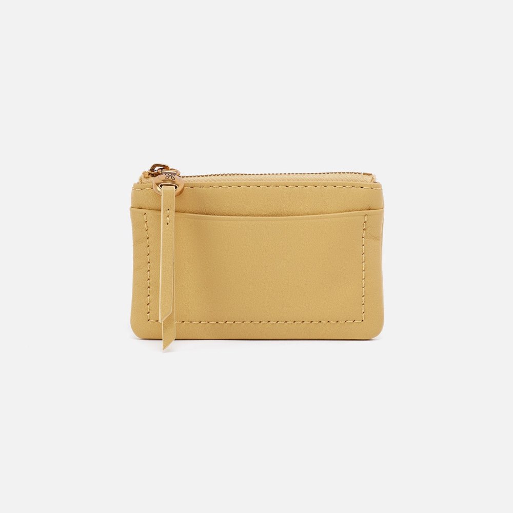 Hobo | Lumen Card Case in Pebbled Leather - Flax - Click Image to Close