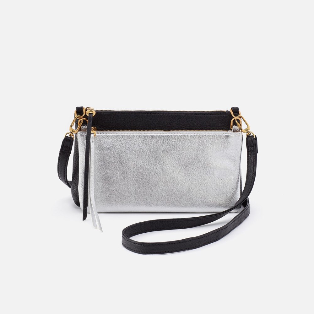 Hobo | Darcy Double Crossbody in Pebbled Leather - Black