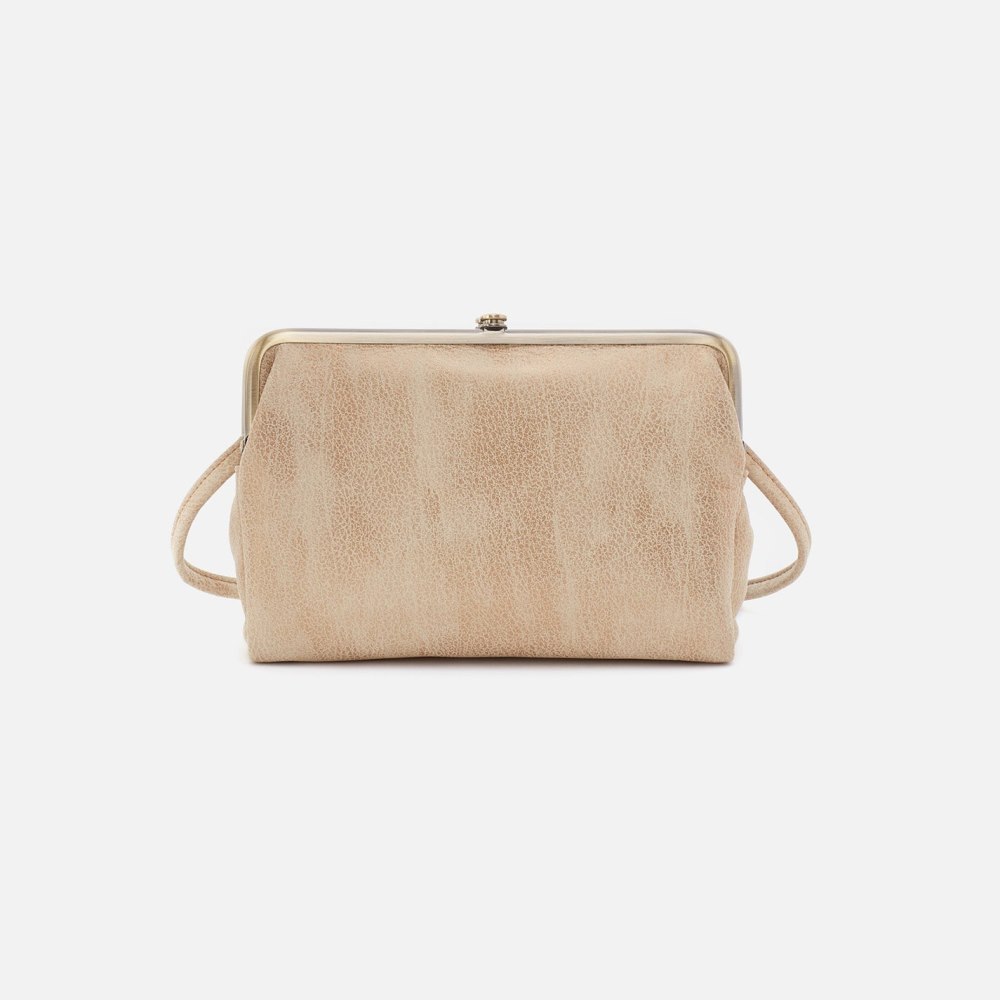 Hobo | Lauren Crossbody in Metallic Leather - Gold Leaf