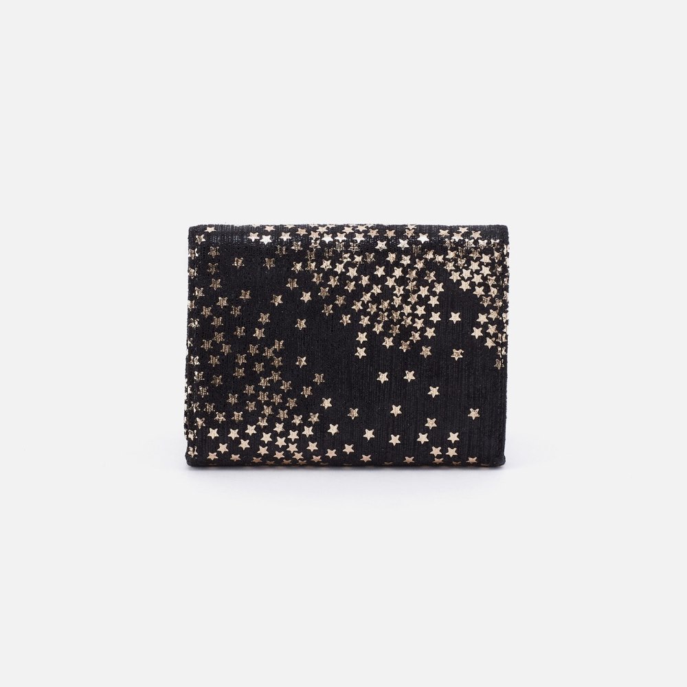 Hobo | Robin Compact Wallet in Printed Leather - Shooting Stars