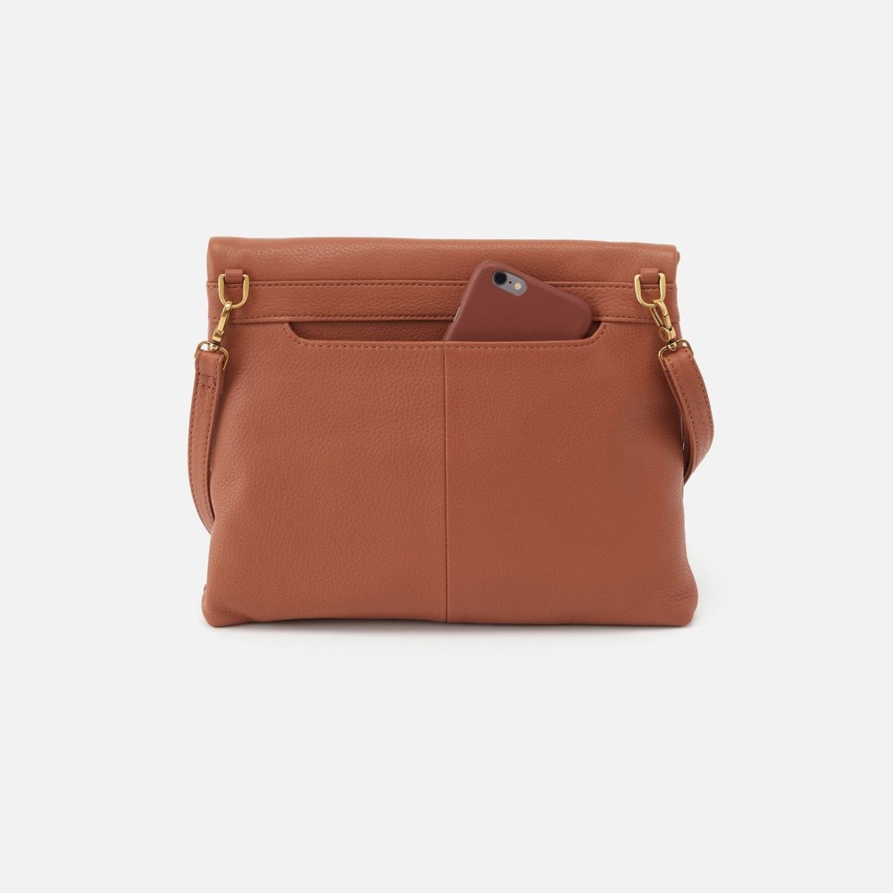 Hobo | Draft Crossbody in Pebbled Leather - Cashew