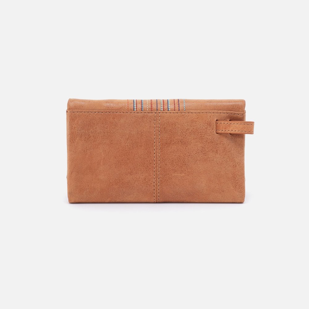 Hobo | Keen Continental Wallet in Buffed Leather - Whiskey