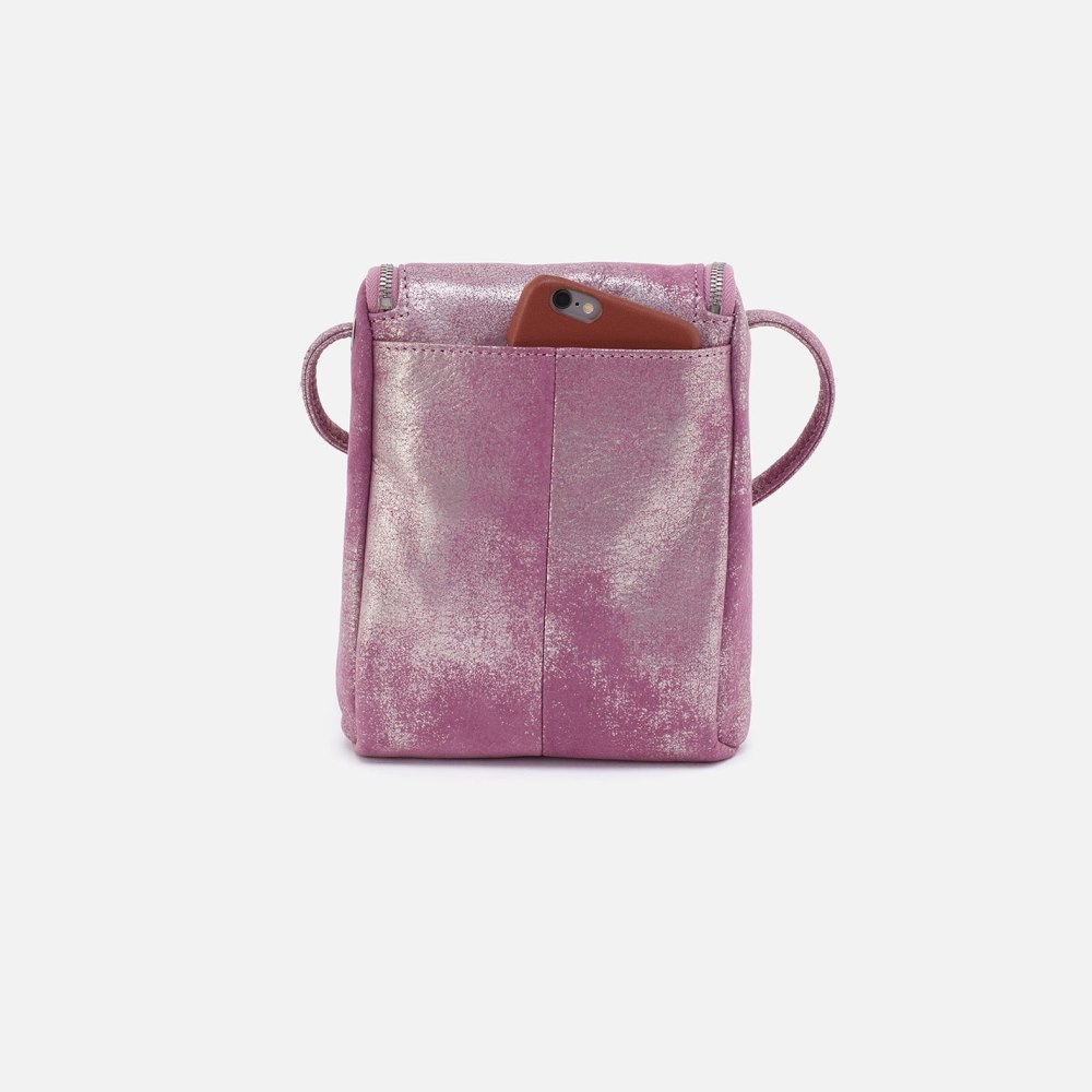 Hobo | Fern Crossbody in Metallic Leather - Violet Metallic