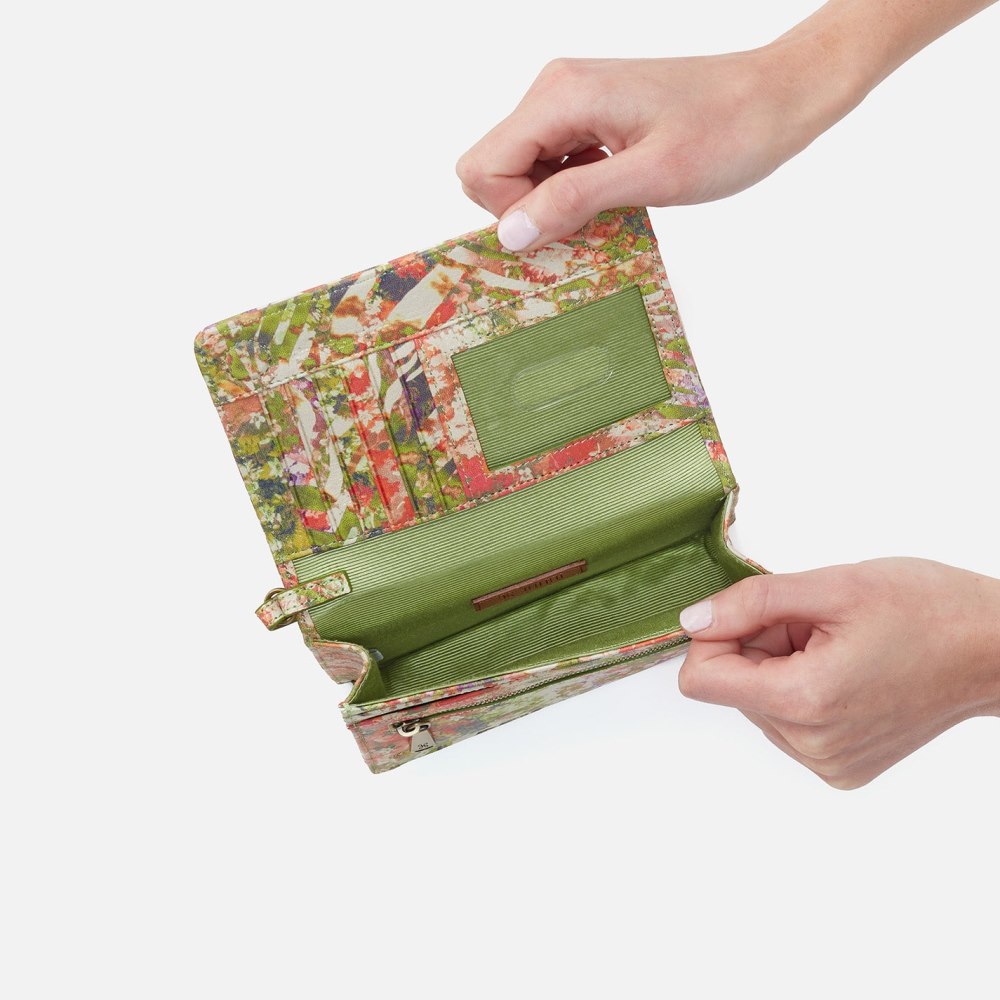 Hobo | Jill Wristlet in Printed Leather - Tropic Print