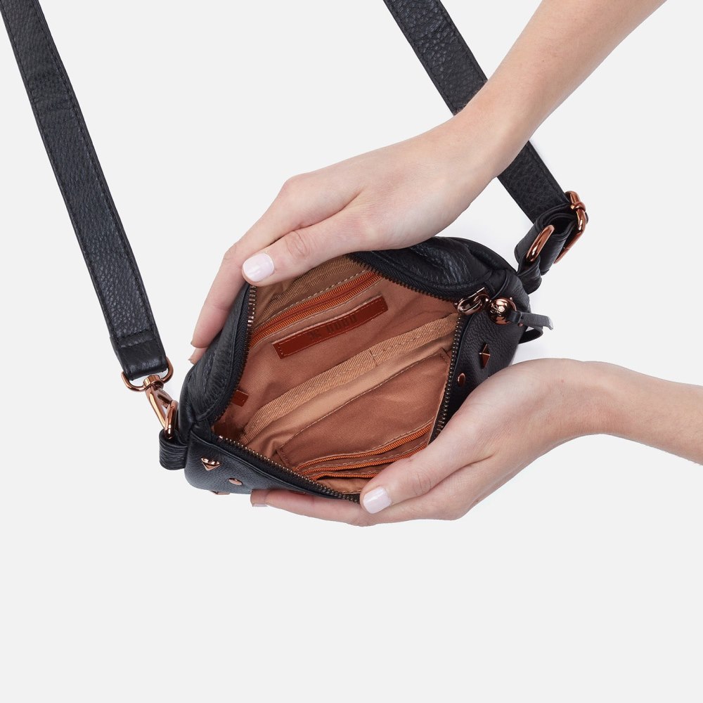 Hobo | Fern Belt Bag in Pebbled Leather - Studded Black