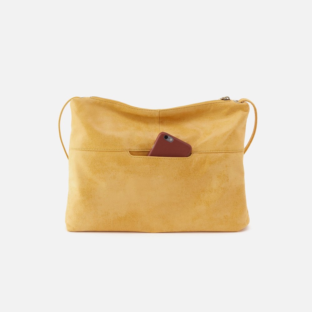 Hobo | Ziggy Crossbody in Buffed Leather - Honeycomb