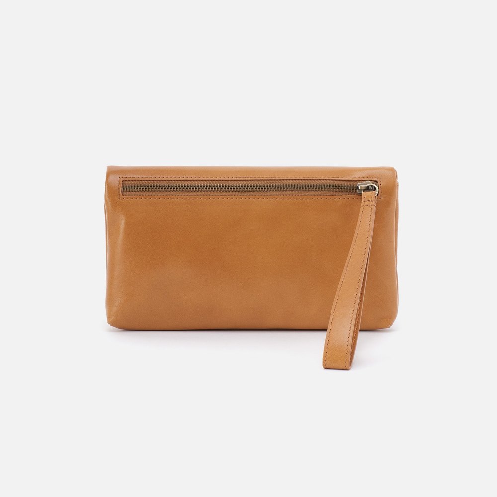 Hobo | Lauren Wristlet in Polished Leather - Natural