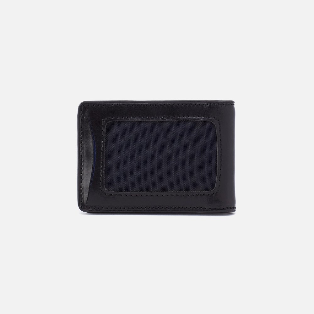 Hobo | Navigator Money Clip Wallet in Aston Leather - Black