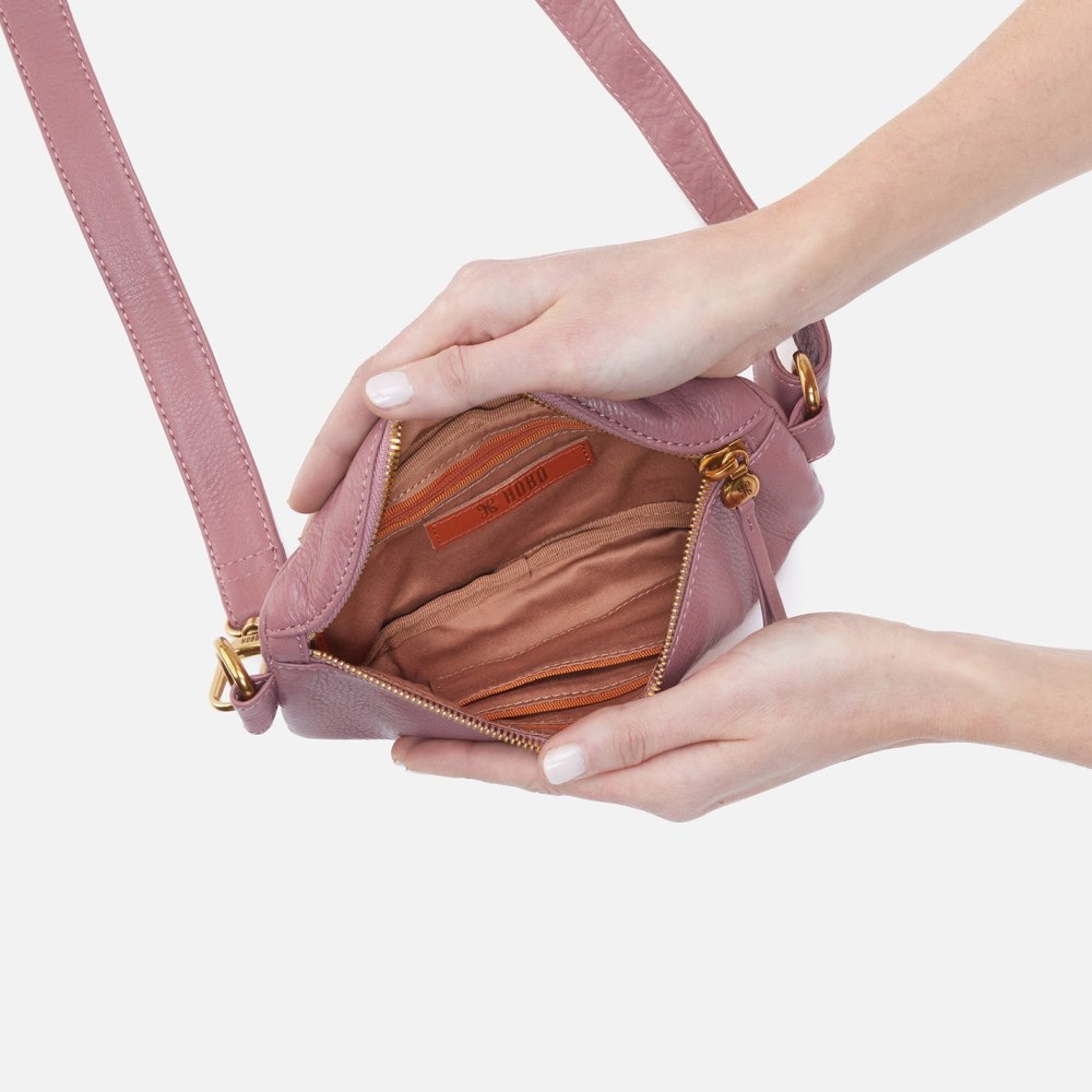 Hobo | Fern Belt Bag in Pebbled Leather - Mauve