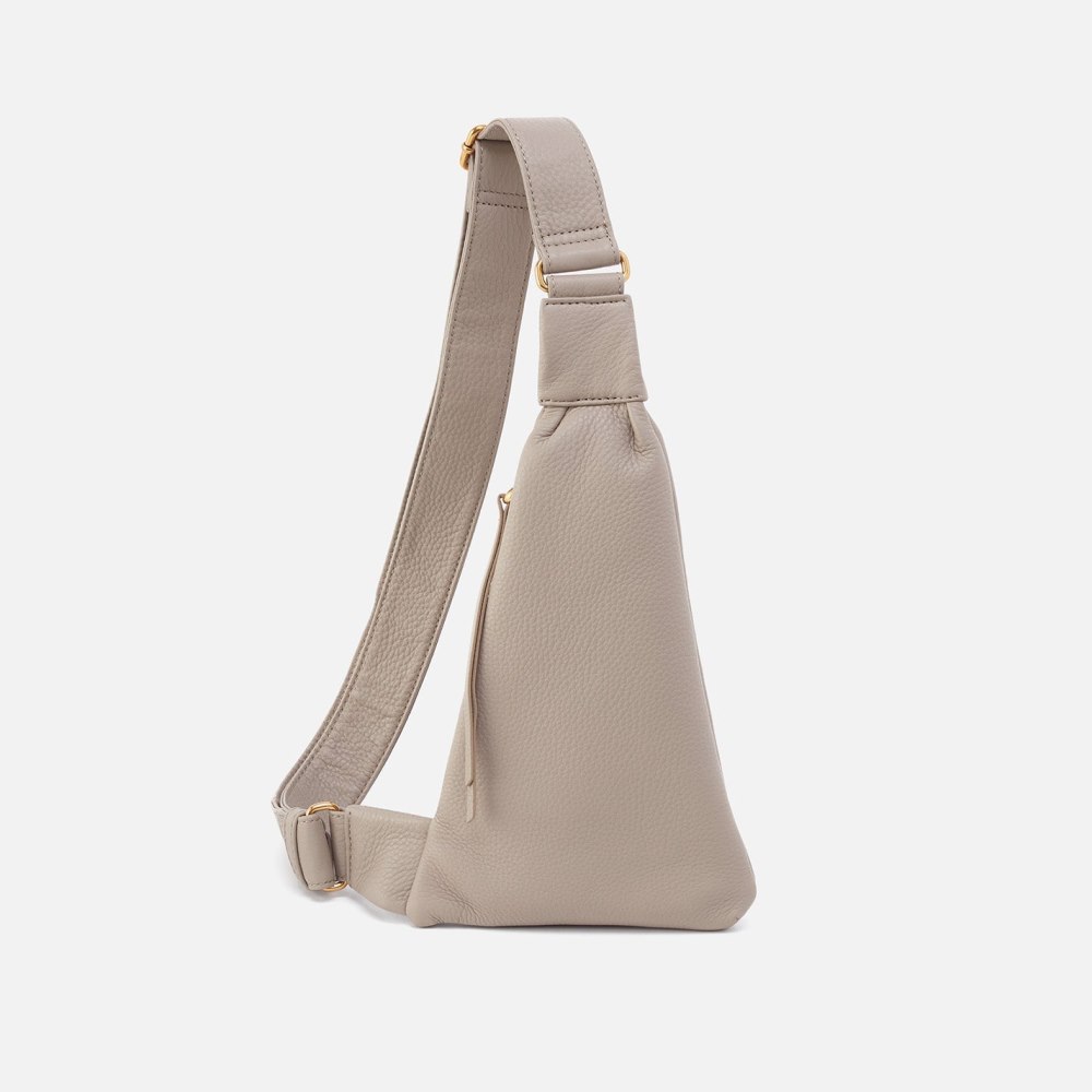 Hobo | Bodhi Sling in Pebbled Leather - Taupe - Click Image to Close