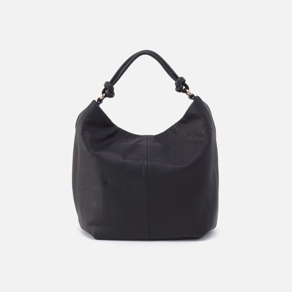 Hobo | Lindley Hobo in Soft Pebbled Leather - Black