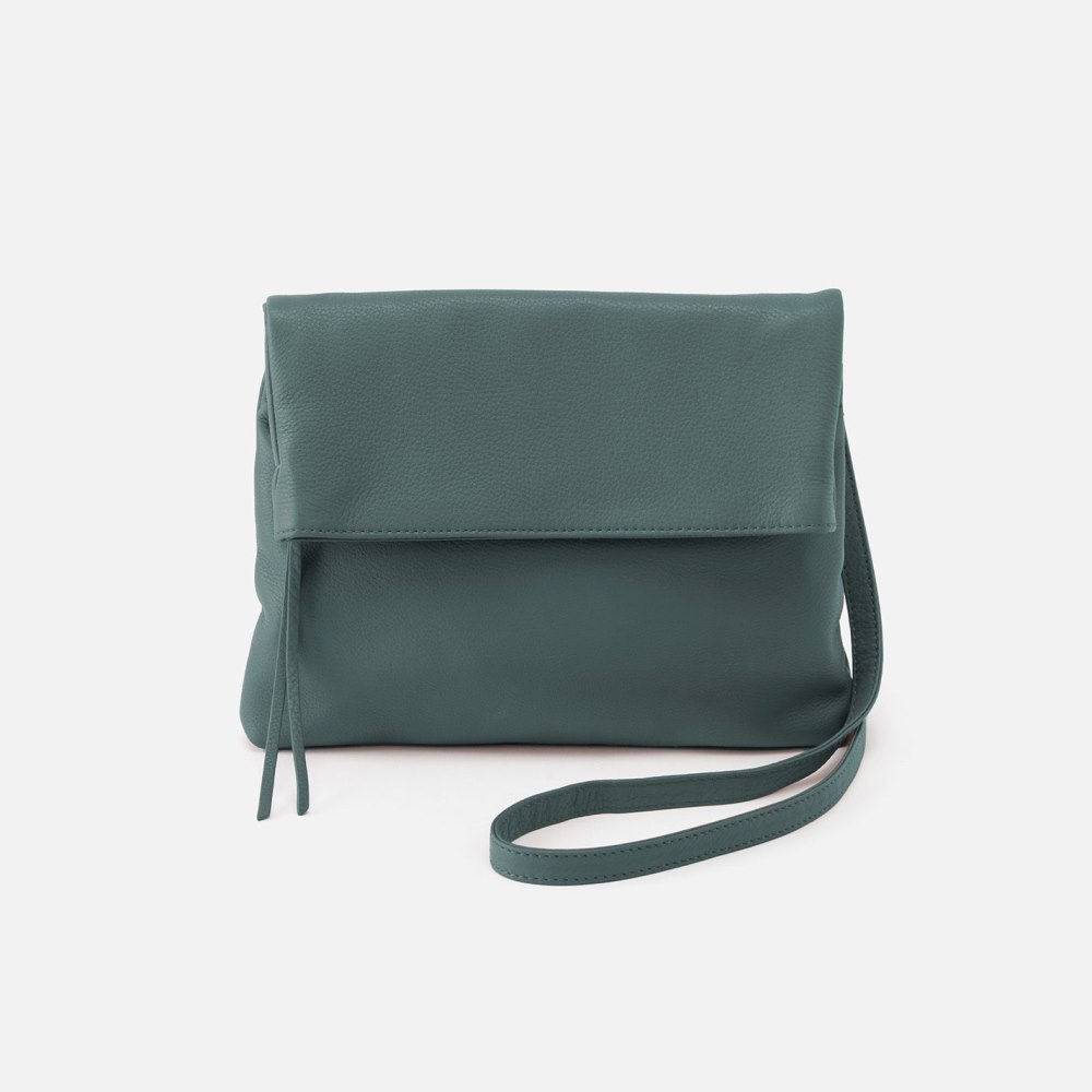 Hobo | Draft Crossbody in Pebbled Leather - Sage Leaf - Click Image to Close