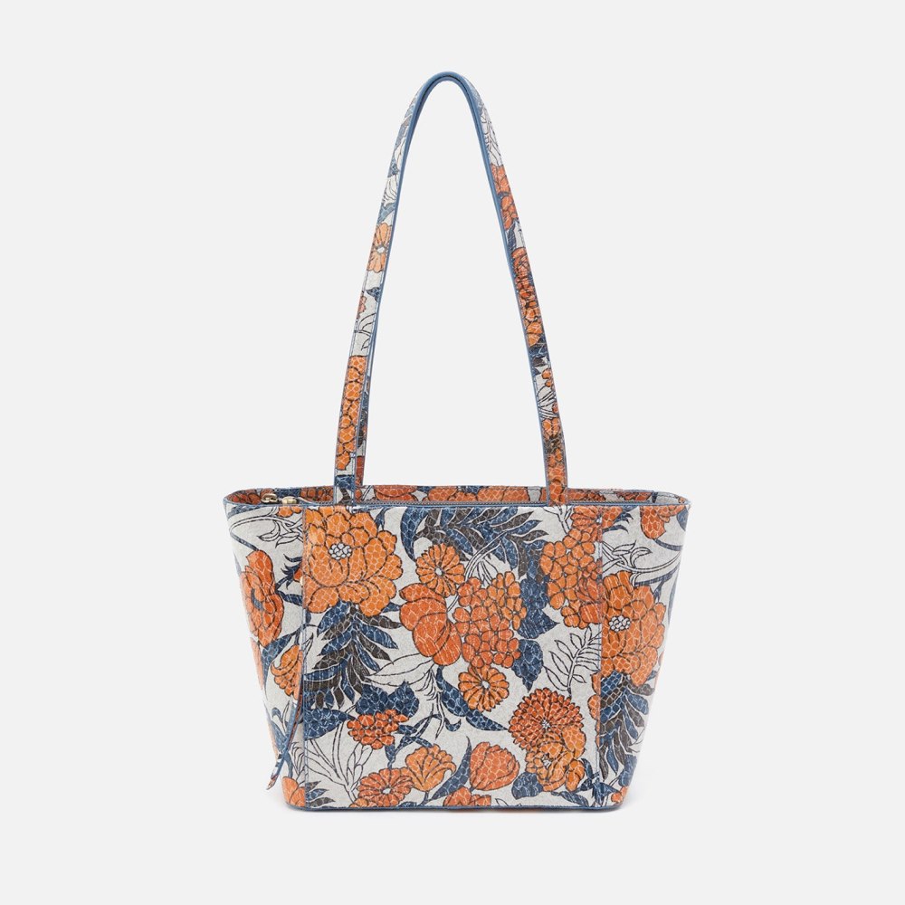 Hobo | Haven Tote in Printed Leather - Orange Blossom