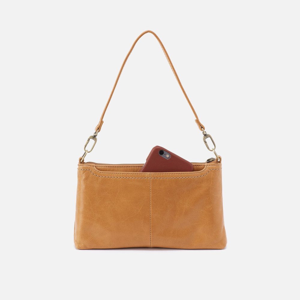 Hobo | Darcy Crossbody in Polished Leather - Natural