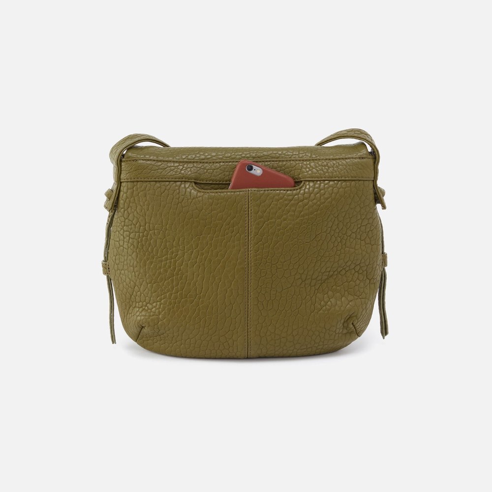 Hobo | Bonita Messenger Crossbody in Bubble Pebbled Leather - Green