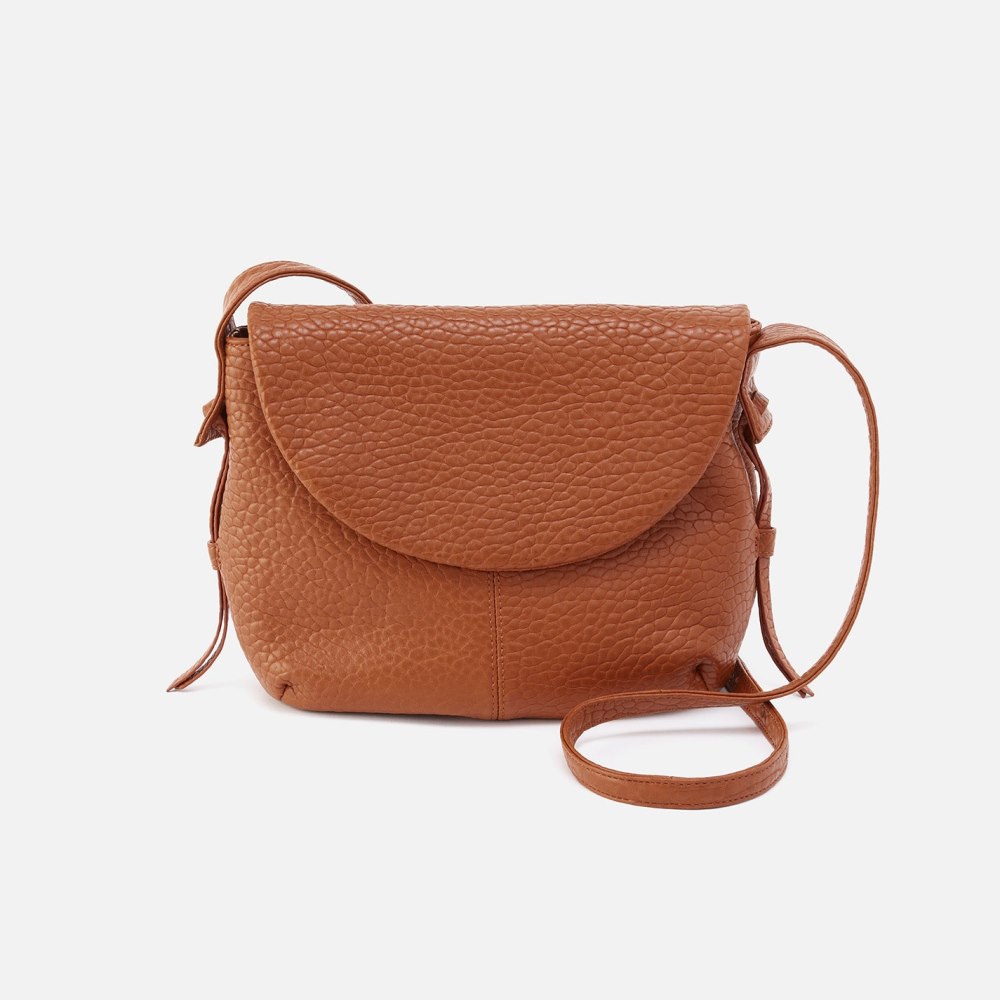 Hobo | Bonita Messenger Crossbody in Bubble Pebbled Leather - Brown