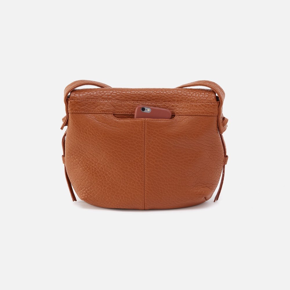 Hobo | Bonita Messenger Crossbody in Bubble Pebbled Leather - Brown