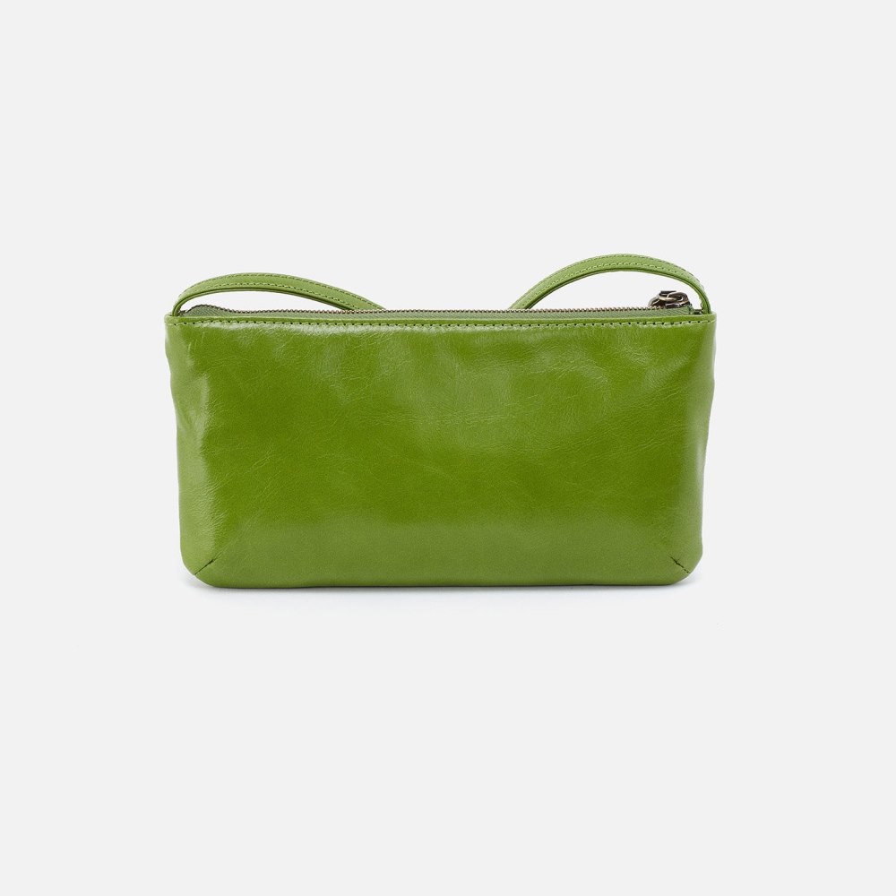 Hobo | Cara Crossbody in Polished Leather - Garden Green