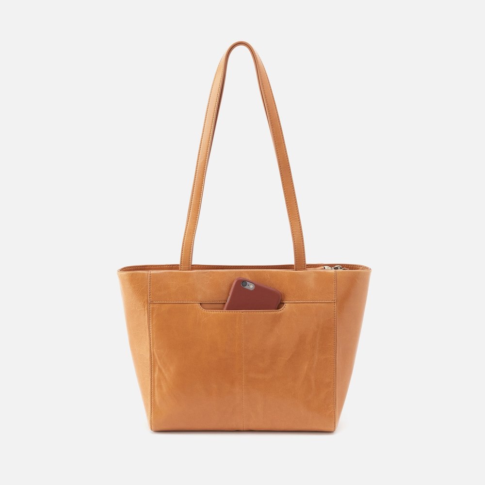 Hobo | Haven Tote in Polished Leather - Natural