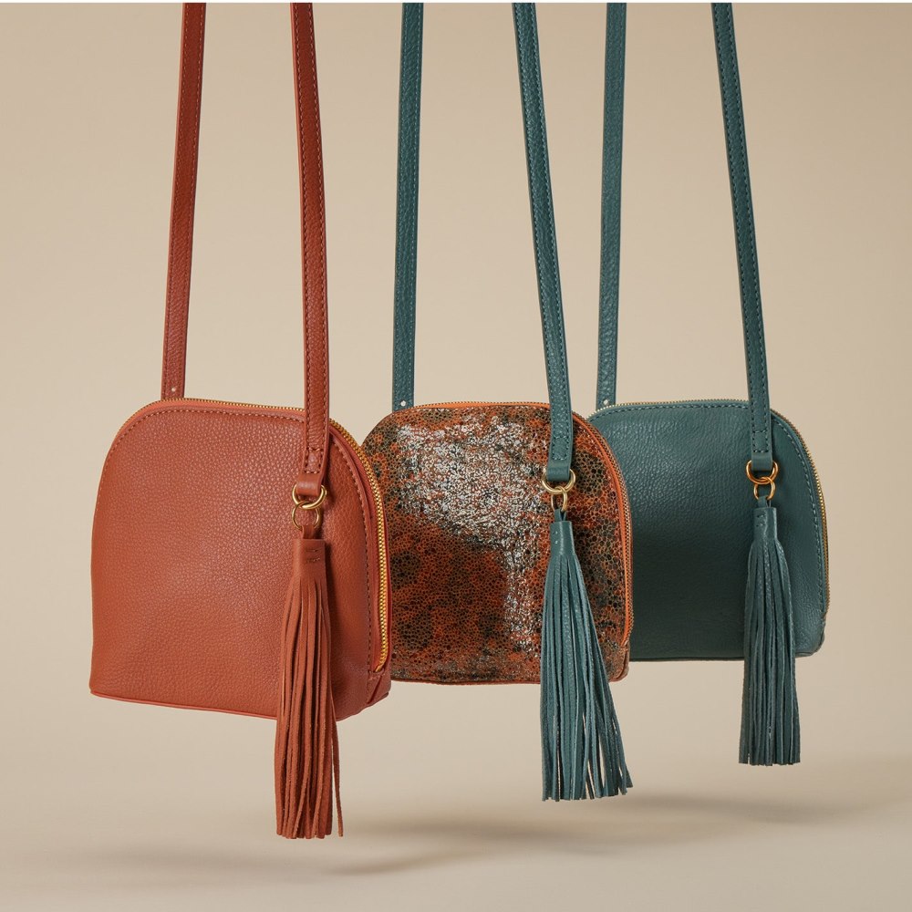 Hobo | Nash Crossbody in Pebbled Leather - Sage Leaf