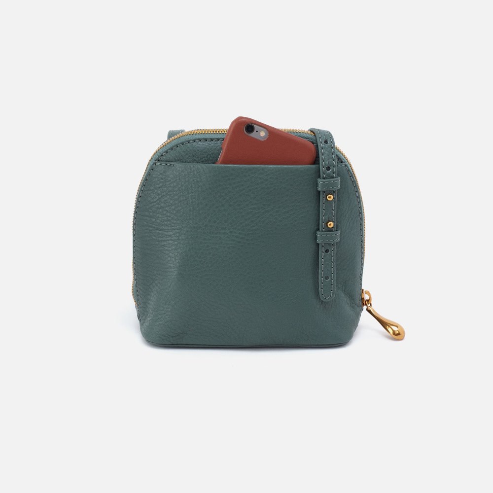 Hobo | Nash Crossbody in Pebbled Leather - Sage Leaf