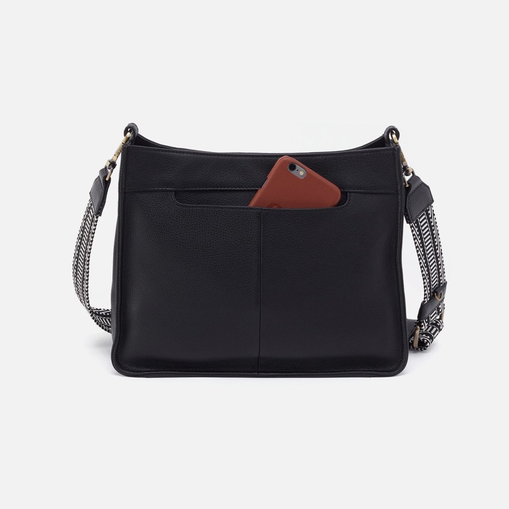 Hobo | Cass Crossbody in Pebbled Leather - Black