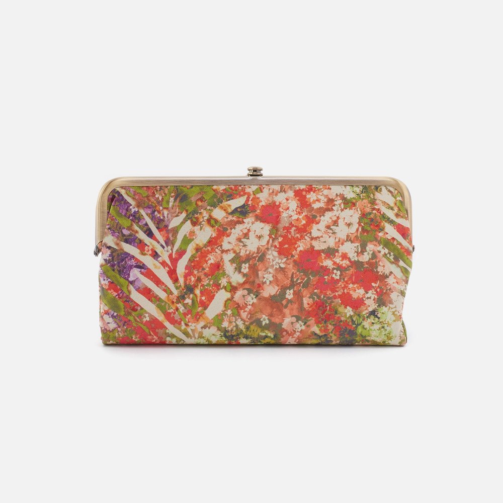 Hobo | Lauren Clutch-Wallet in Printed Leather - Tropic Print