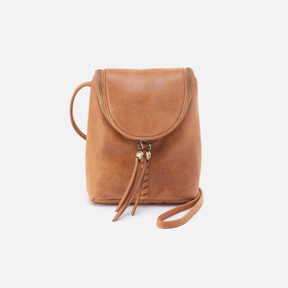 Hobo | Fern Crossbody in Buffed Leather - Whiskey