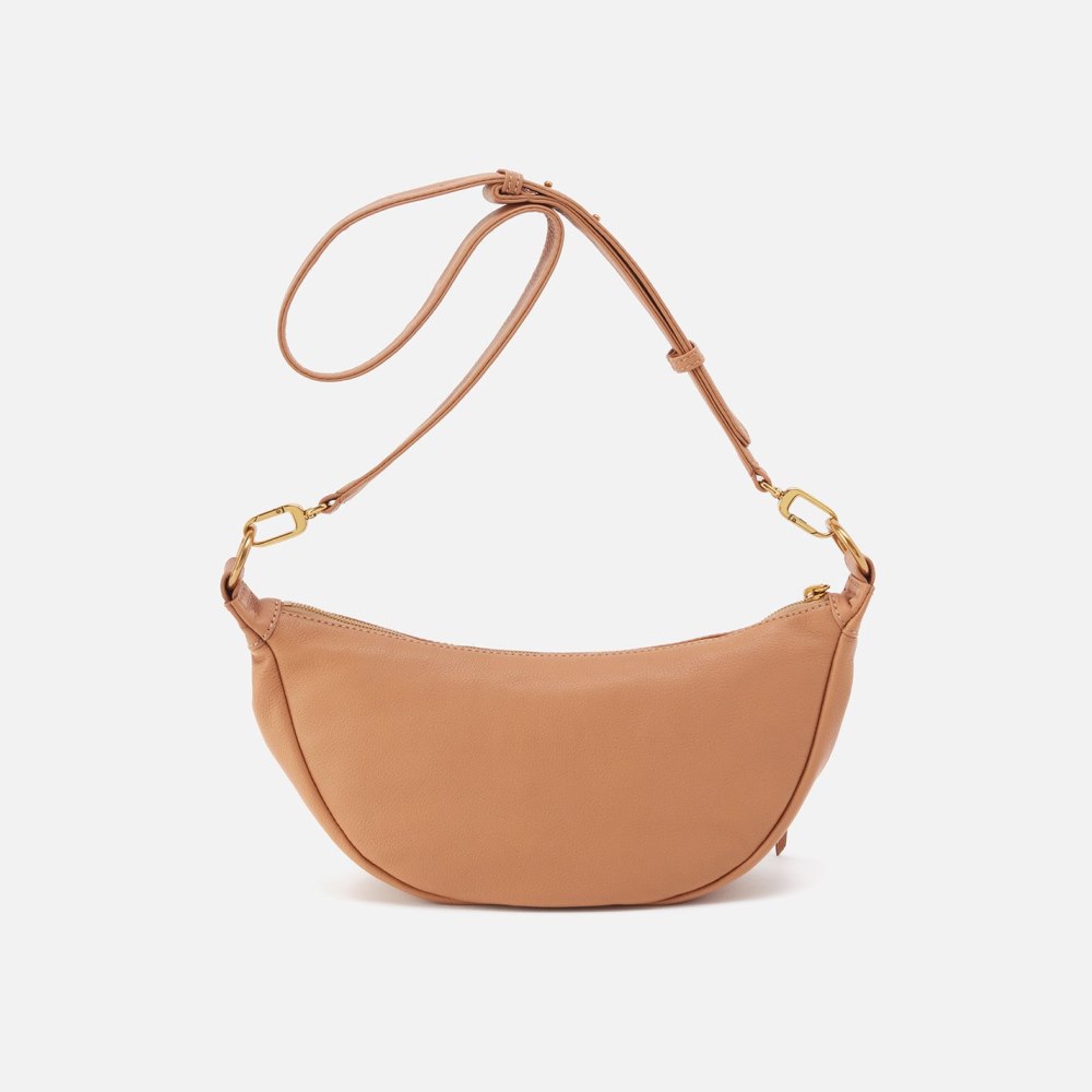 Hobo | Knox Sling in Pebbled Leather - Sandstorm