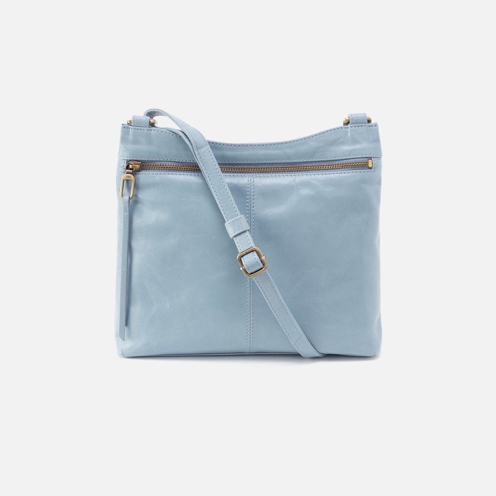 Hobo | Cambel Crossbody in Polished Leather - Cornflower