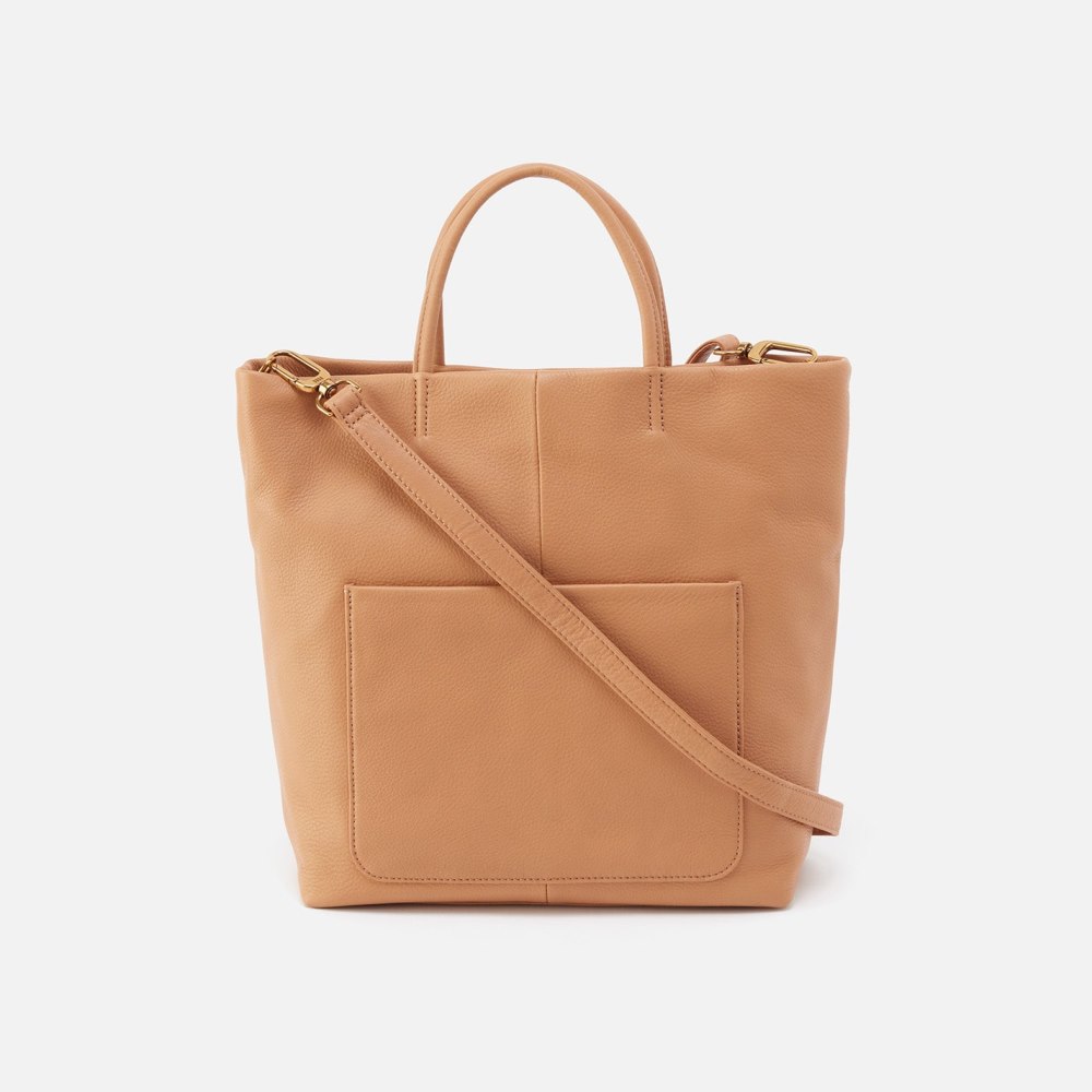 Hobo | Tripp Tote in Pebbled Leather - Sandstorm - Click Image to Close