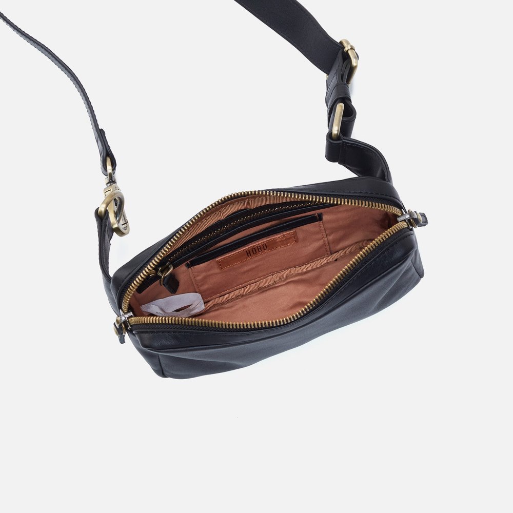 Hobo | Men's Sling in Silk Napa Leather - Black