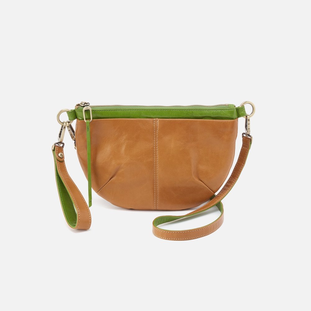 Hobo | Verve Convertible Belt Bag in Polished Leather - Natural - Click Image to Close