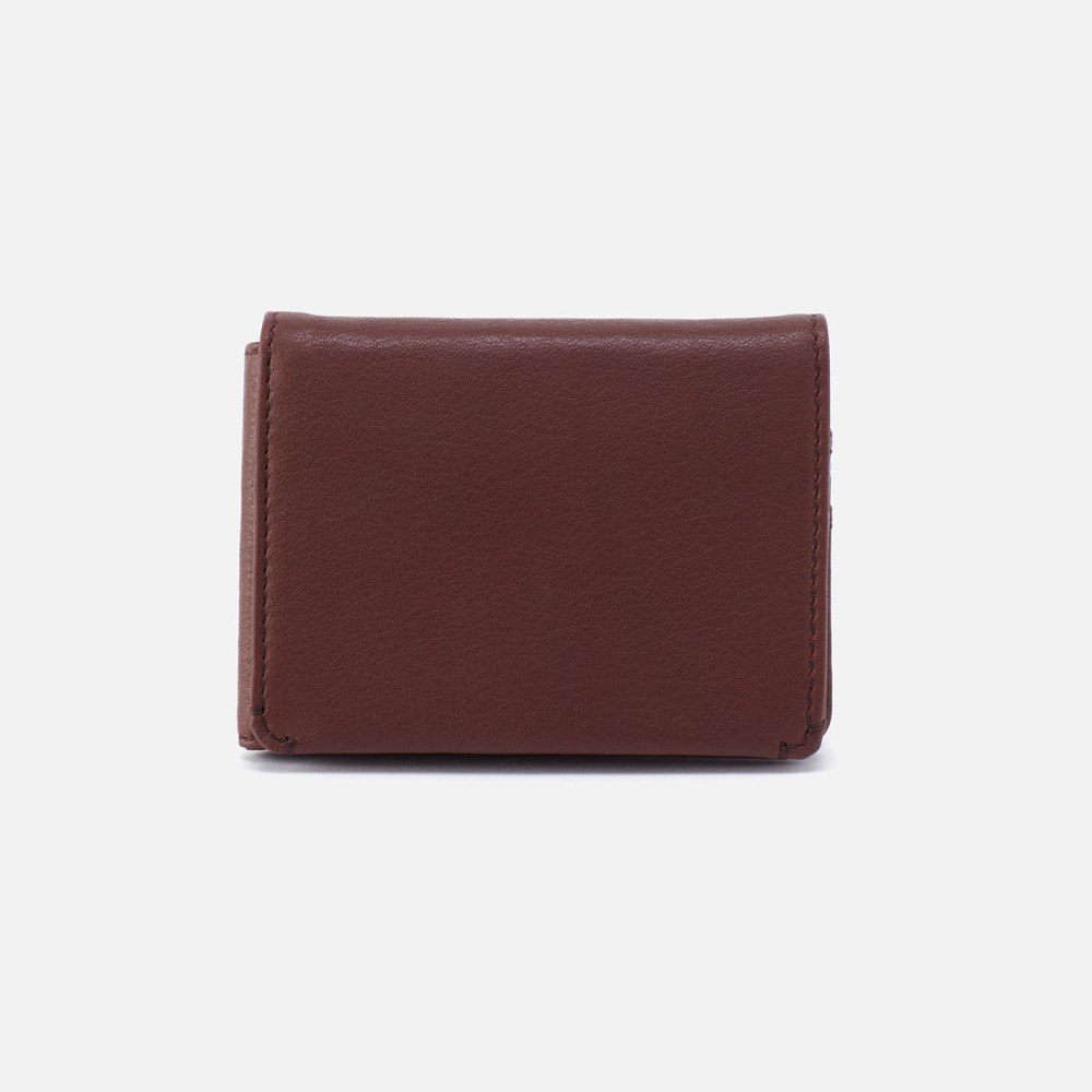 Hobo | Men's Flap Wallet in Silk Napa Leather - Brown