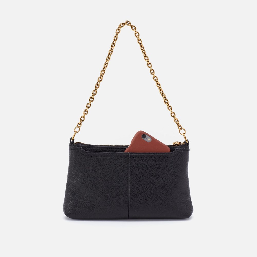 Hobo | Darcy Luxe Crossbody in Pebbled Leather - Black