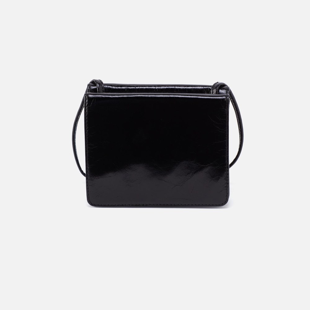 Hobo | Jill Wallet Crossbody in Polished Leather - Black