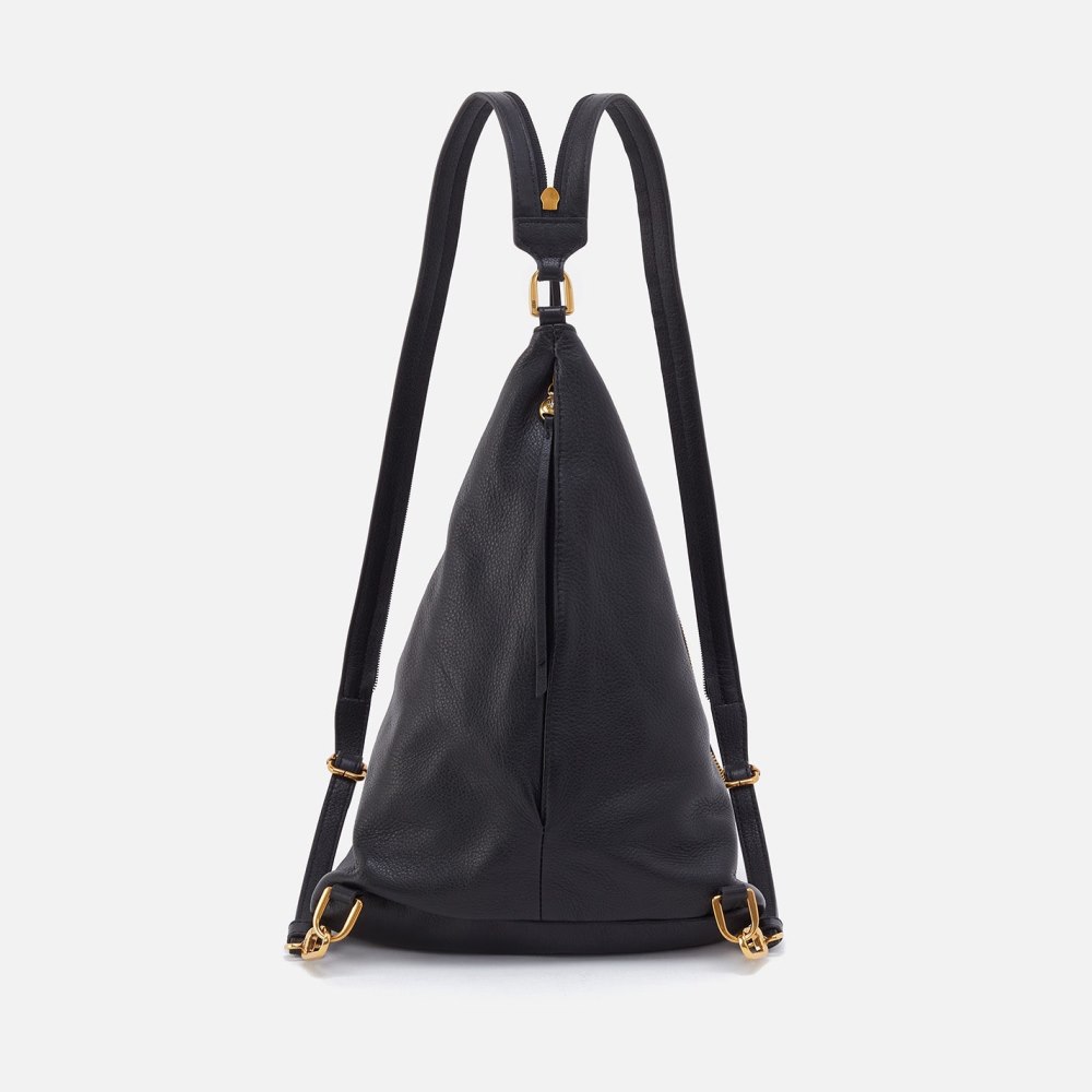 Hobo | Sway Convertible Sling in Pebbled Leather - Black