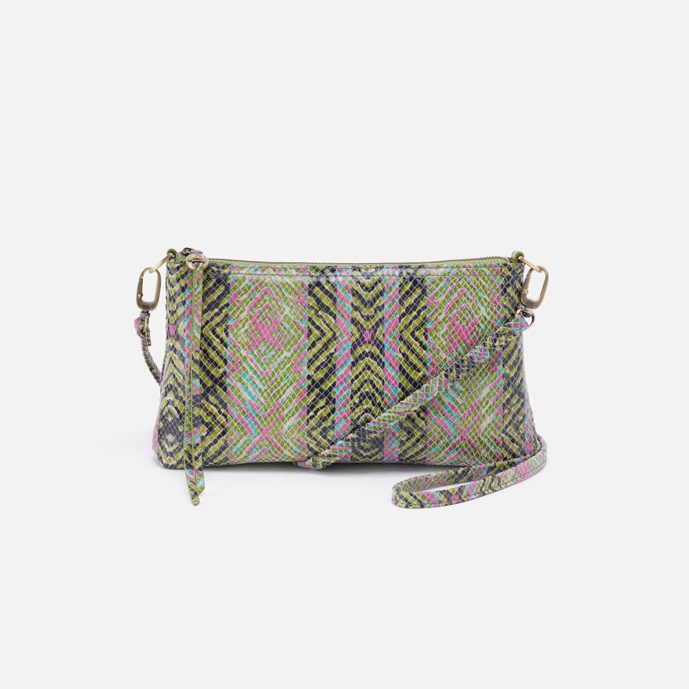 Hobo | Darcy Crossbody in Printed Leather - Geo Diamond Print