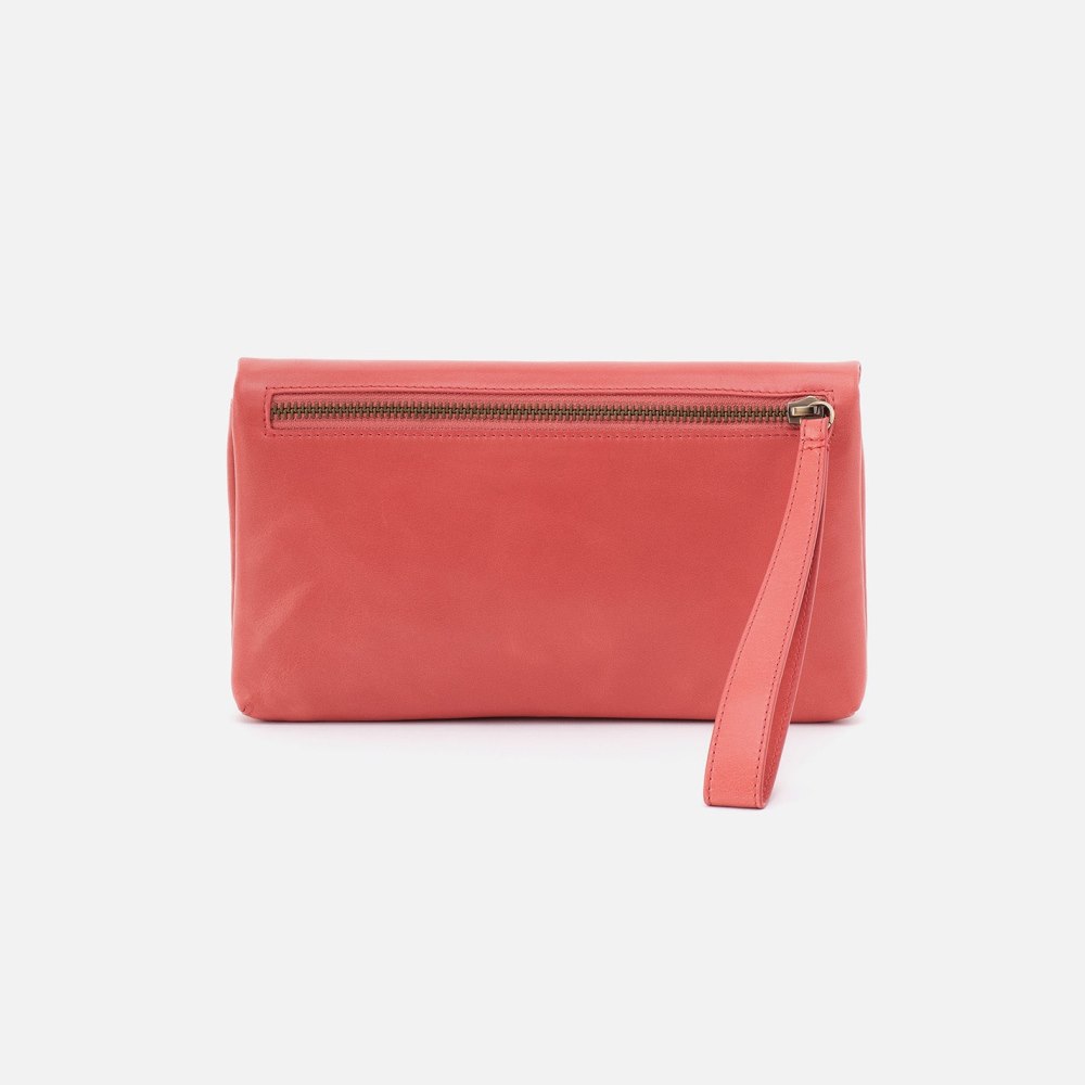 Hobo | Lauren Wristlet in Polished Leather - Cherry Blossom