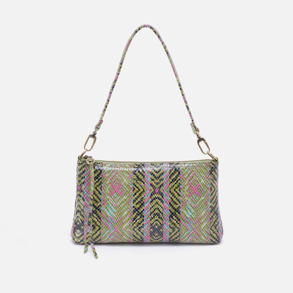 Hobo | Darcy Crossbody in Printed Leather - Geo Diamond Print