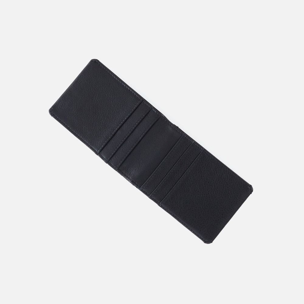 Hobo | Men's Bifold Wallet in Silk Napa Leather - Black