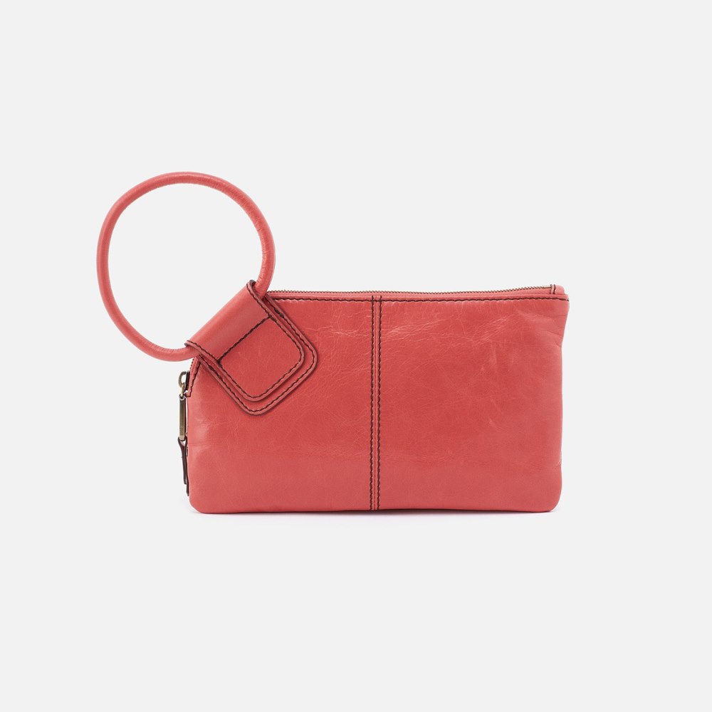 Hobo | Sable Wristlet in Polished Leather - Cherry Blossom - Click Image to Close