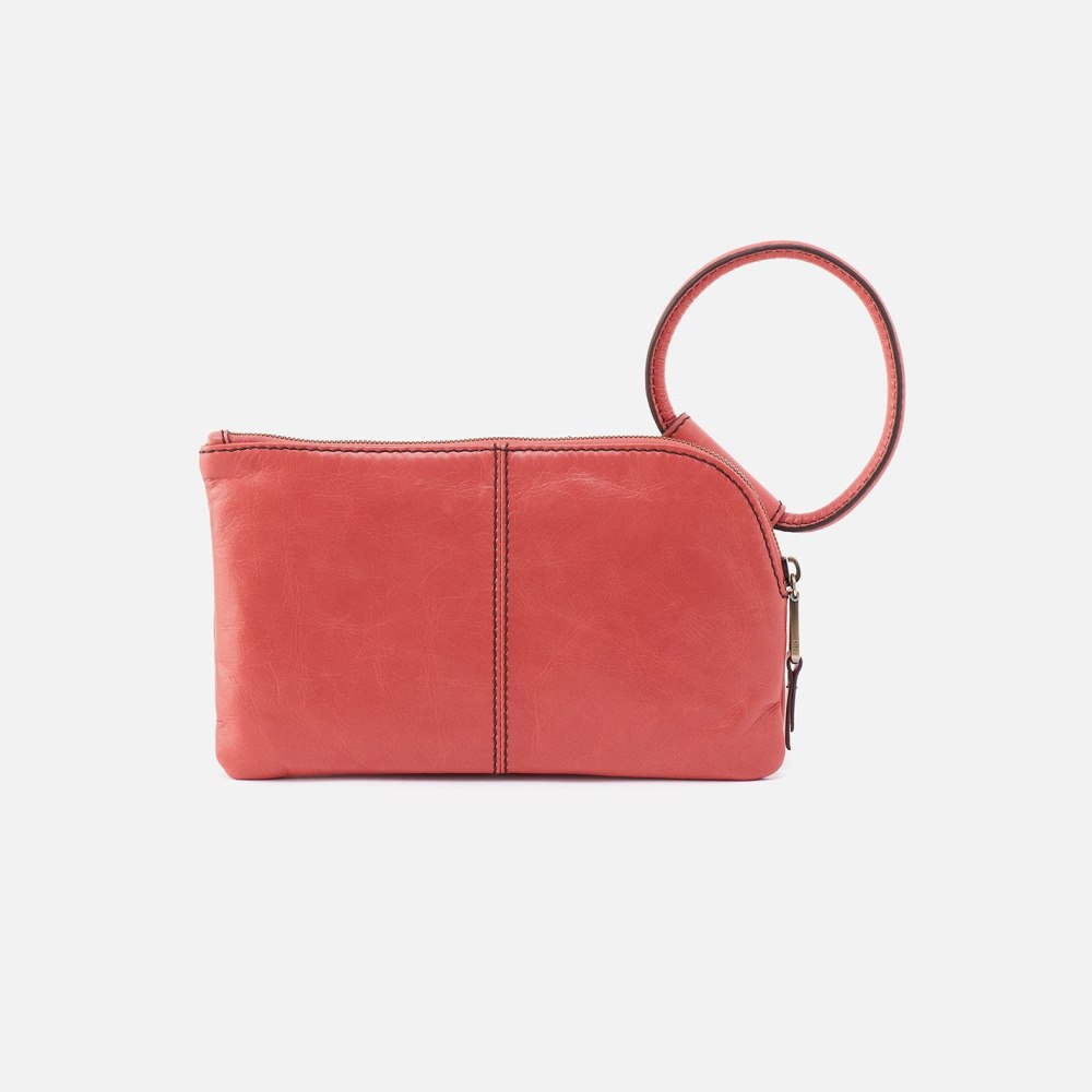 Hobo | Sable Wristlet in Polished Leather - Cherry Blossom