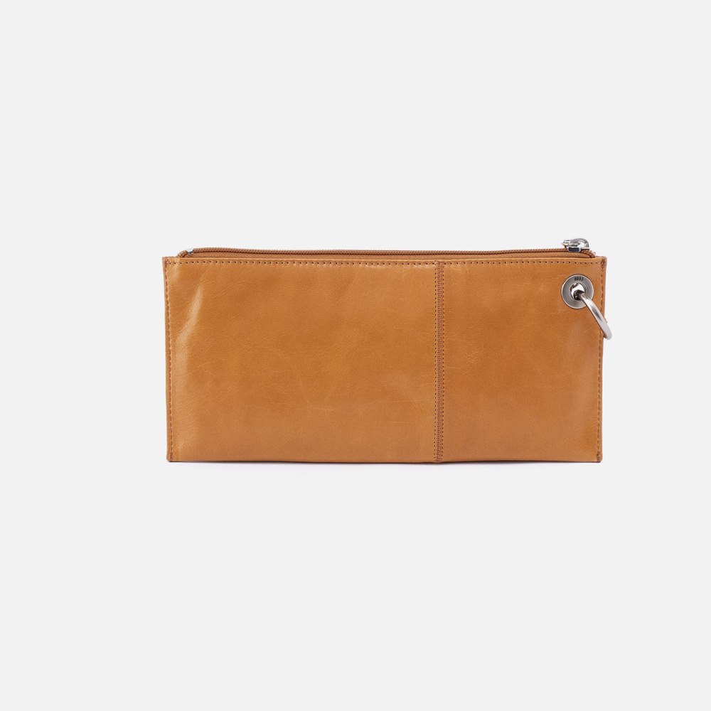 Hobo | Vida Wristlet in Polished Leather - Natural